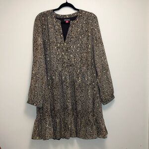 NWT Vince Camuto Leopard Print Midi Dress